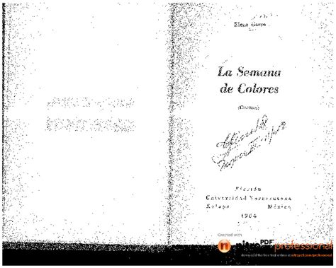 La Semana De Colores Elena Garro PDFCOFFEE