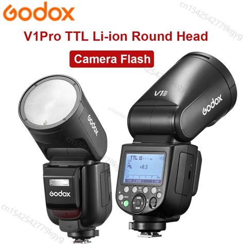 Godox V Pro V Pro Ttl Li Ion Round Head Camera Flash Light On Camera