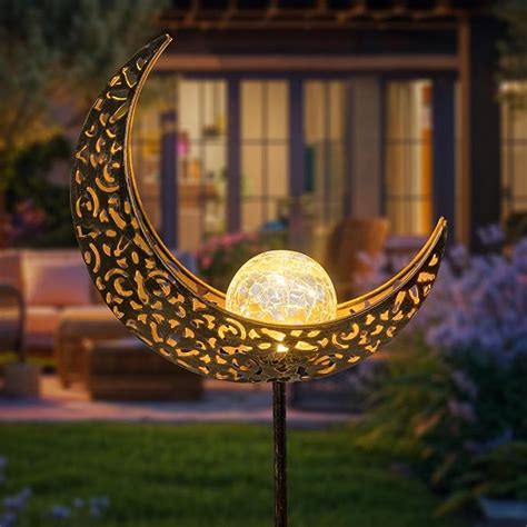 Amazon Homeimpro Moon Solar Lights Outdoor Garden Stakes