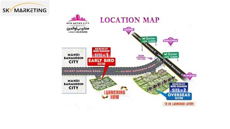 New Metro City Mandi Bahauddin Location Map Revealed Sky Marketing