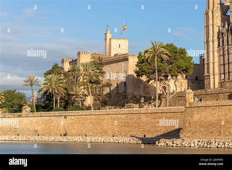 Palma De Mallorca Spain The Palau Reial De L Almudaina Royal Palace