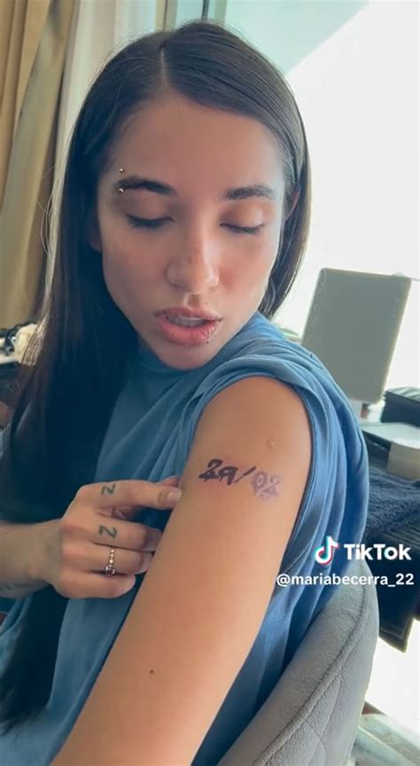 María Becerra Mostró Su Nuevo Tatuaje Y Reveló Cuál Es El Importante Significado Diario El