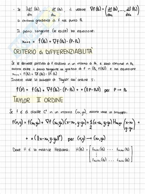 Teoria Per L Esame Di Analisi Matematica Ii