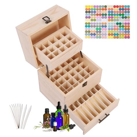 Buy VolksRose Wooden Essential Oil Box Oil Bottle Case Storage Box