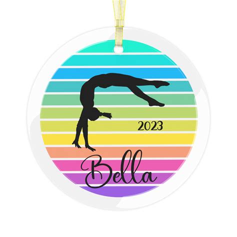 Personalized Gymnastics Ornament 2023 Custom Gymnast Ts Gymnast Ornament Personalized