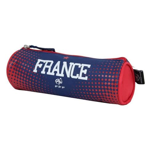 Trousse Scolaire Equipe De France Fff Pol Bleu Et Rouge Bleu