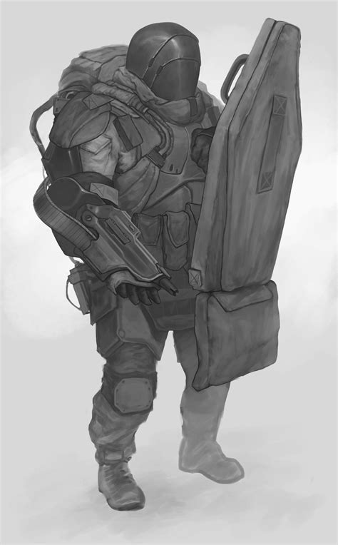 ArtStation - Shield, Dmitry Solonin | Sci fi character art, Weapon ...