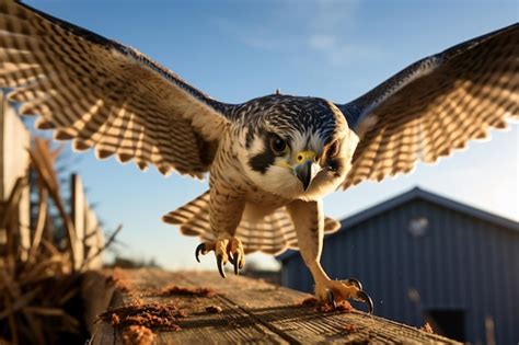 Un P Jaro Con Las Alas Extendidas Foto Premium