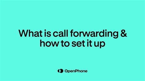 What Is Call Forwarding And How To Set It Up Youtube