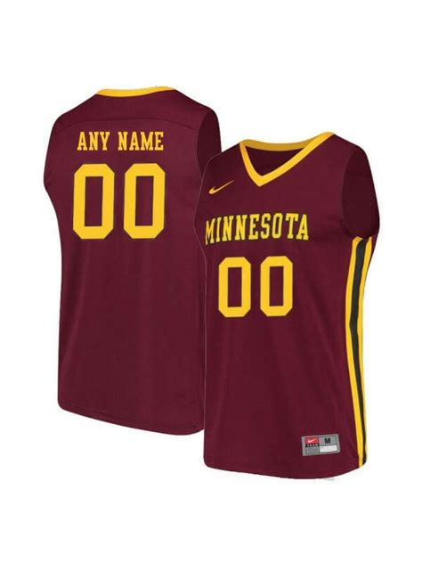 Hot New Custom Minnesota Golden Gophers Basketball Jersey