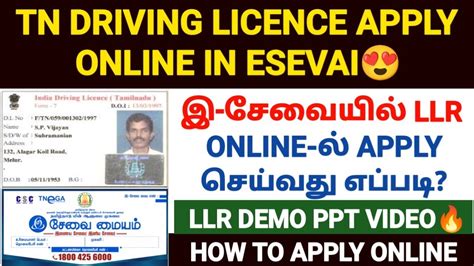 Driving Licence Apply Online Tamil How To Apply Driving License