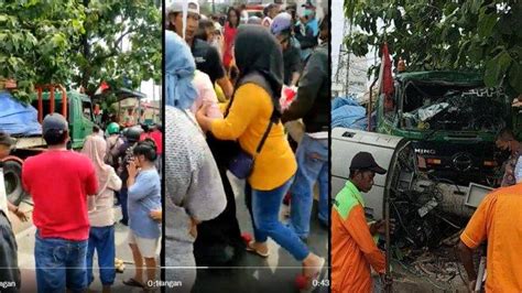 Fakta Kecelakaan Truk Tabrak Tower Di Bekasi Orang Tewas Momen