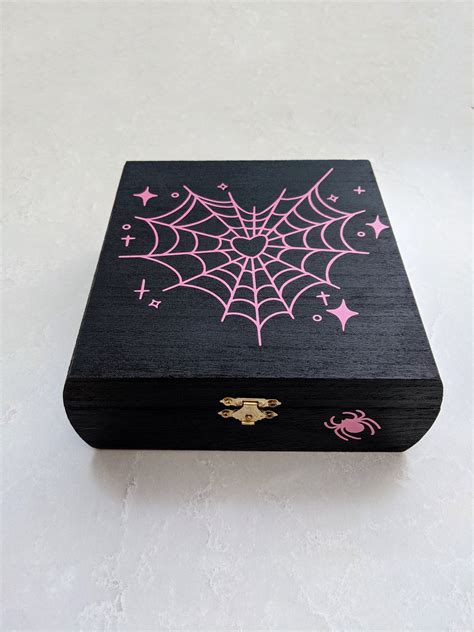 Get Spooky With This Gorgeous Wood Box Features A Black Background