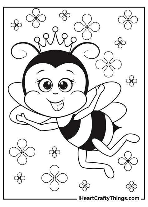 Hd Queen Bee Coloring Page Pictures Coloring Page