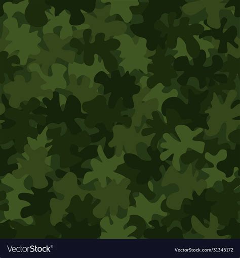 Camouflage Pattern Background Seamless Royalty Free Vector