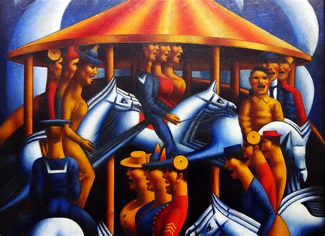 Gertler Merry Go Round Detail 1916 Mark Gertler Merry Flickr