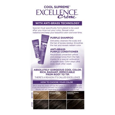 L Oreal Paris Excellence Cool Supreme Ultra Ash Dark Brown Permanent