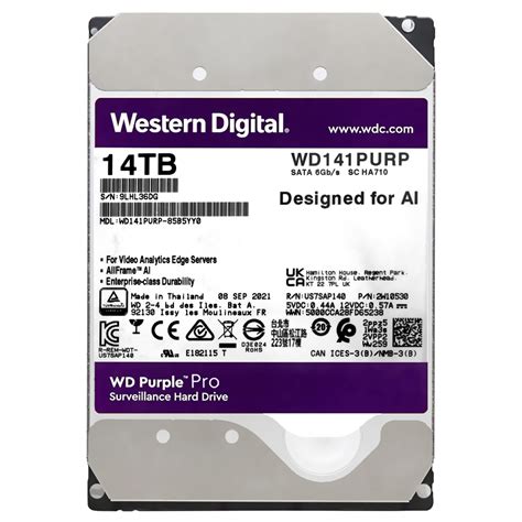 Ổ cứng HDD WD Purple Pro 14TB 3 5 inch 7200RPM SATA3 6Gb s 512MB