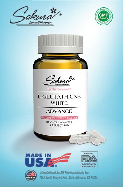 Sakura L Glutathione White Advance Viên Uống Dưỡng Nhan Ngoại Nhập