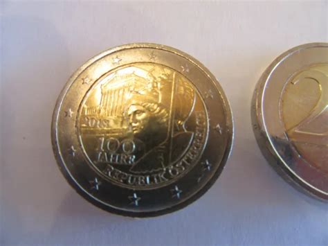 2 EURO GEDENKMÜNZE ÖSTERREICH 2018 100 Jahre Republik Österreich 6