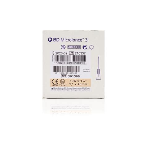 Bd Microlance Hypodermic Needle G Cream Mm Phoenix Pharma