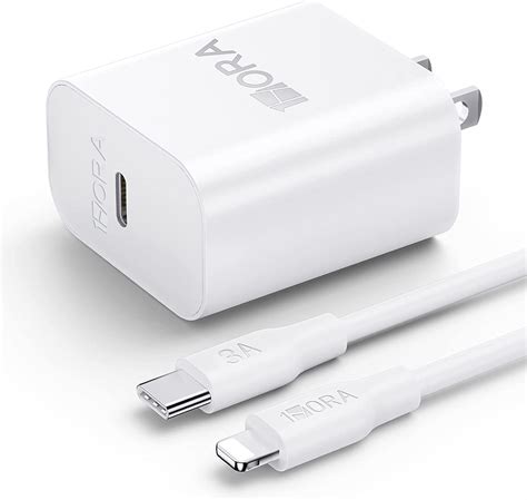 1 Hora Cargador 1Phone 20W 3A Cargador Tipo C Carga Rapida Cargador USB