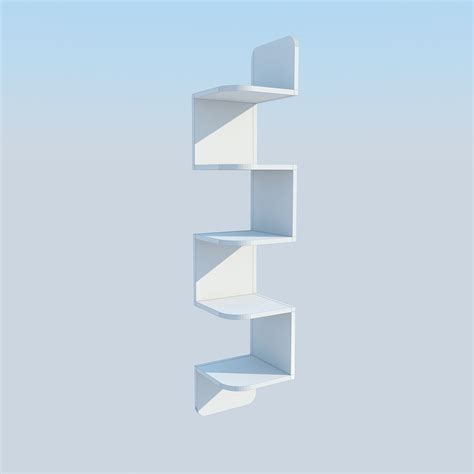 Corner Shelf 3d Model Max Obj 3ds Fbx