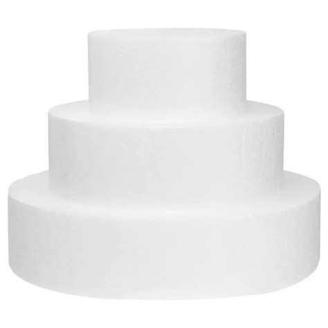 Cakedummy Dummies Set Round Fake Rounds Styro Wedding For Molds Cakes