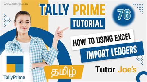 How To Using Excel Import Ledgers In Tally Prime In Tamil YouTube