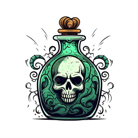 Halloween Poison Bottle Design, Holiday And Scary Theme, Scary, Party ...