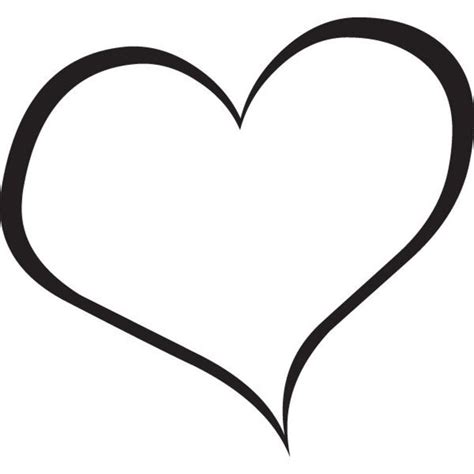 Black And White Drawing Of The Heart Clipart Free Image Download