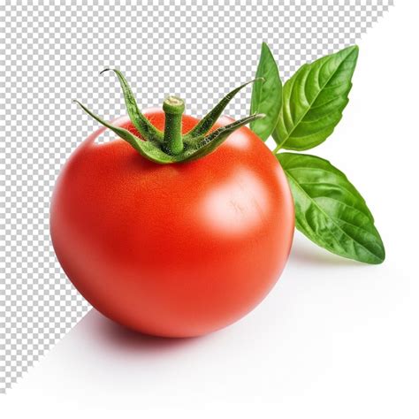 Tomate Lindo Aislado En Un Fondo Transparente Archivo PSD Premium