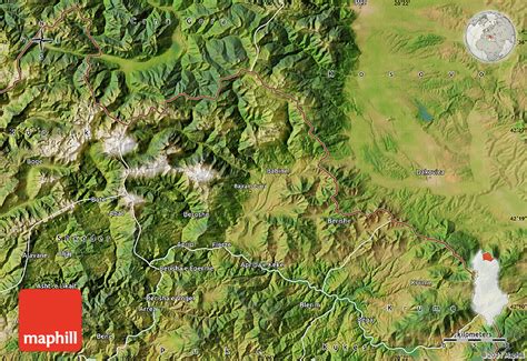 Satellite Map of Tropojë