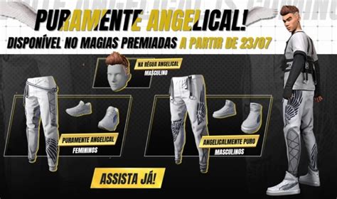 Calça Angelical Branca chega ao Free Fire veja como pegar