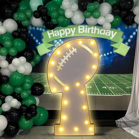 Amazon Imprsv Ft Football Birthday Party Decorations Trophy