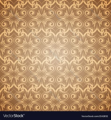 Seamless beige pattern wallpaper in victorian Vector Image