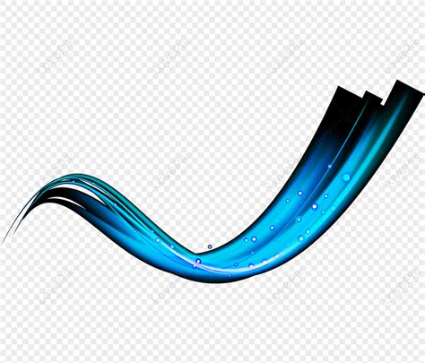 Blue Gradient Curve Effect Png Picture And Clipart Image For Free