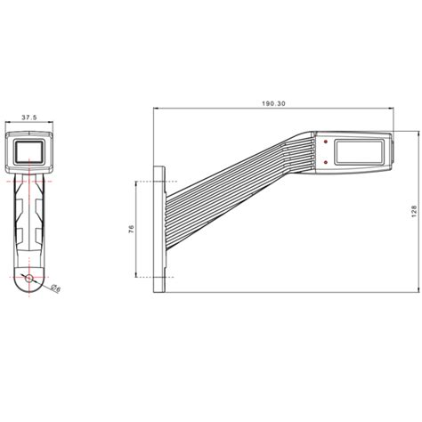 Zestaw Lamp Obrysowych Led Funkcyjne Lewa Prawa Mtd Przyczepy