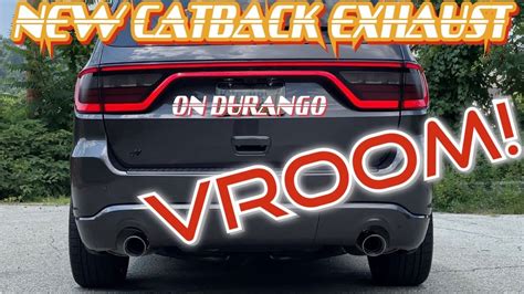 Durango Rt New Catback Exhaust Review Youtube