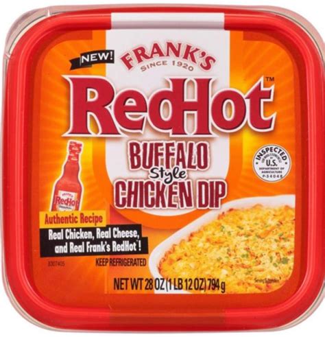 Franks Redhot Have Released Huge Tubs Of Buffalo Style Chicken Dip