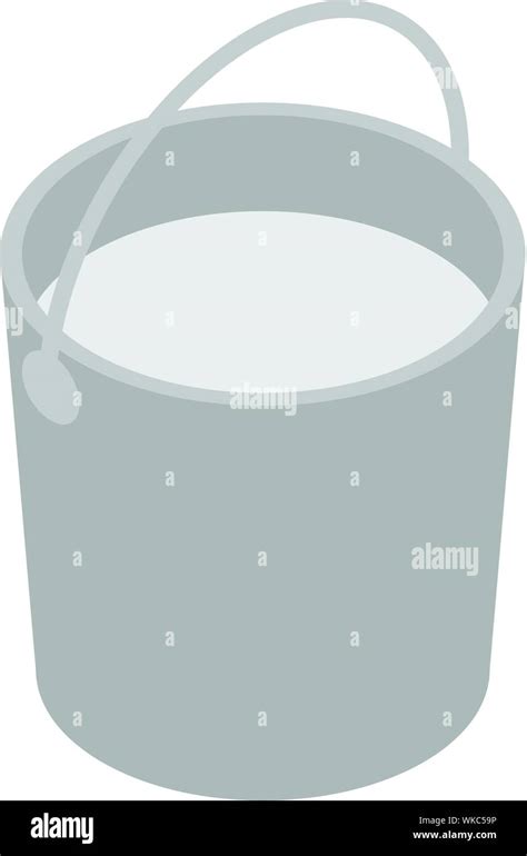 Milk Bucket Icon Isometric Style Stock Vector Image Art Alamy