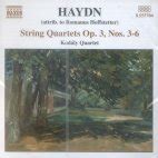 Kodaly Quartet Joseph Haydn String Quartets Op 3 No 3 6 Etc Kodaly