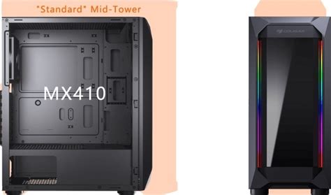 Cougar MX410 T RGB Tempered Glass Mid Tower ATX Case Black CG