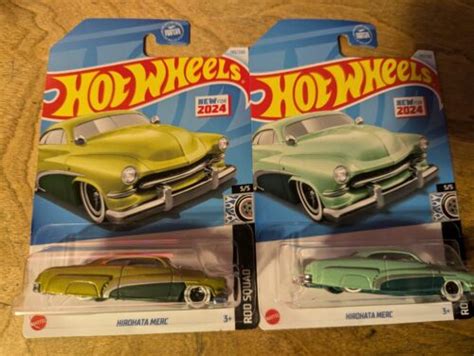Hot Wheels Hirohata Merc Lime Mint Green Lot Of 2 George Barris Imperfect EBay