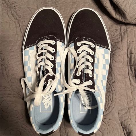 Vans Old Skool Baby Blue Checkersblack Gem