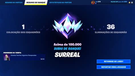 COMO PEGAR RANQUE SURREAL MAIS FACIL CAPITULO 4 FORTNITE YouTube