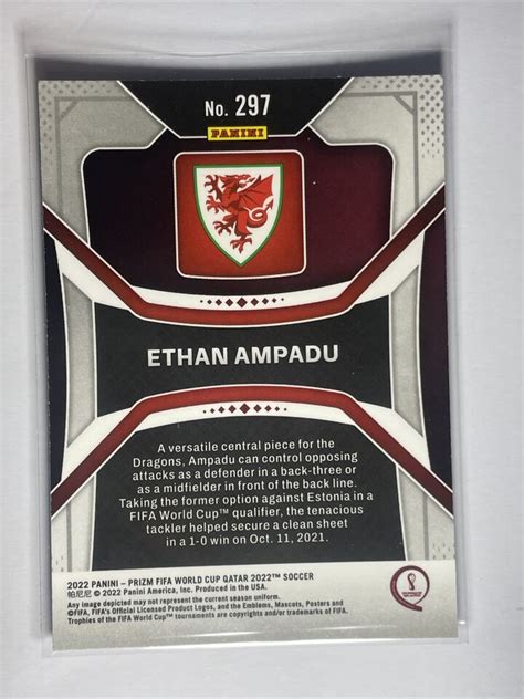 Panini Prizm World Cup Base Ethan Ampadu Wales Ebay