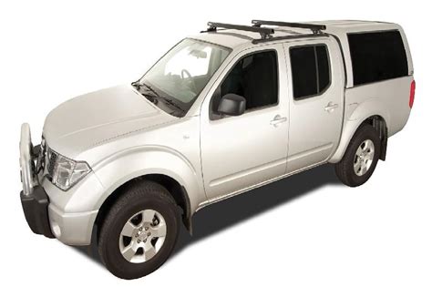 Barras De Techo Rhino Rack Heavy Duty Rltf Negras Nissan Navara D