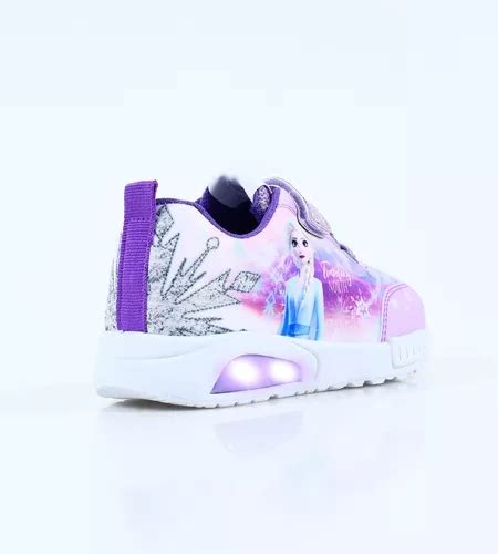 Zapatillas Frozen Footy Elsa Ana Disney Luces Led Original En Venta En