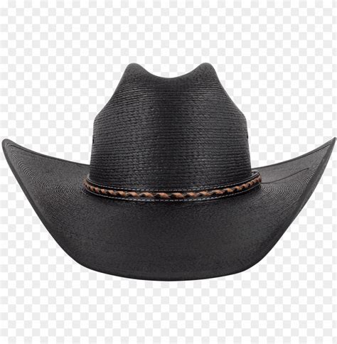 Black Cowboy Hat Front View